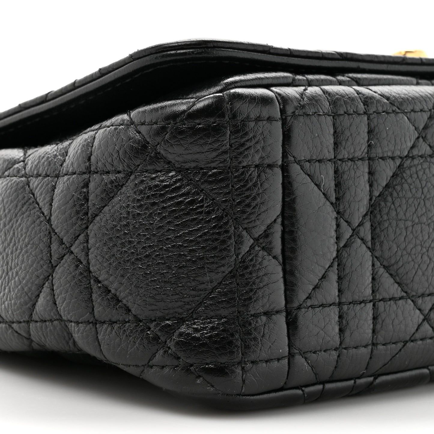 Calfskin Cannage Small Caro Bag Black