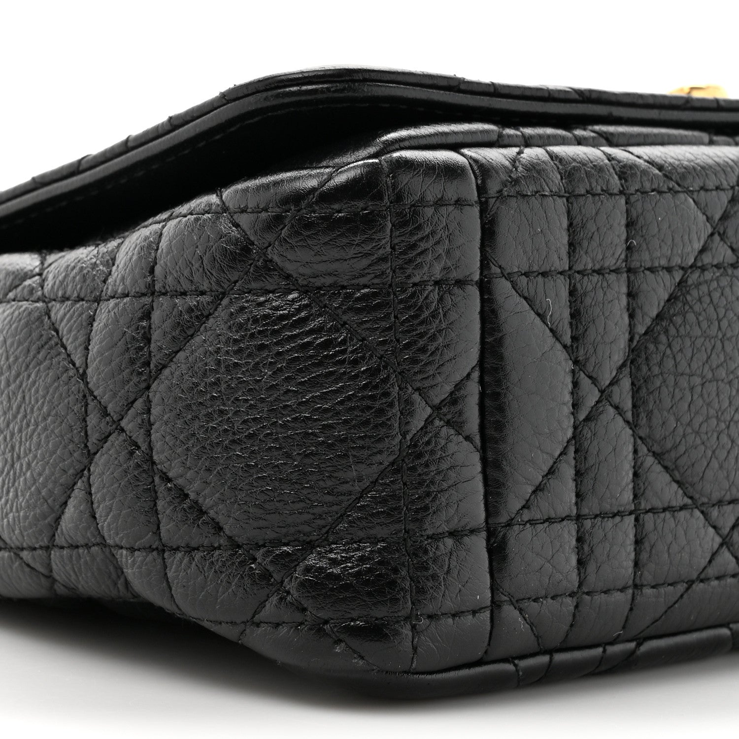 Christian Dior Calfskin Cannage Small Caro Bag Black 10 of 13