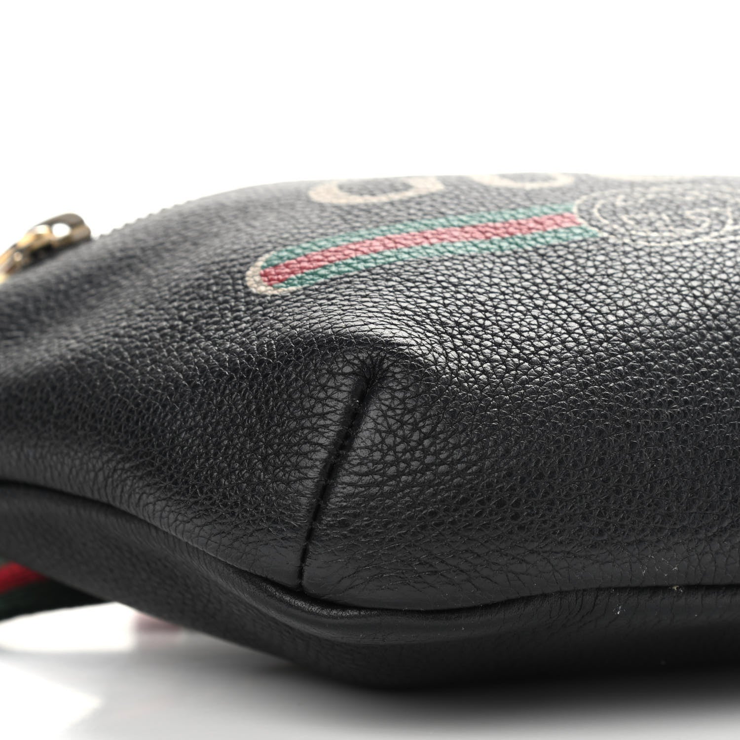 Gucci Grained Calfskin Small Logo Belt Bag Black 11 of 13
