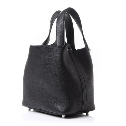 Hermes Taurillon Clemence Picotin Lock 18 PM Black 3 of 12