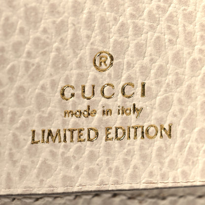 Gucci Dollar Calfskin GG Supreme Monogram GG Marmont 6 Key Holder Case Mystic White Beige 6 of 8