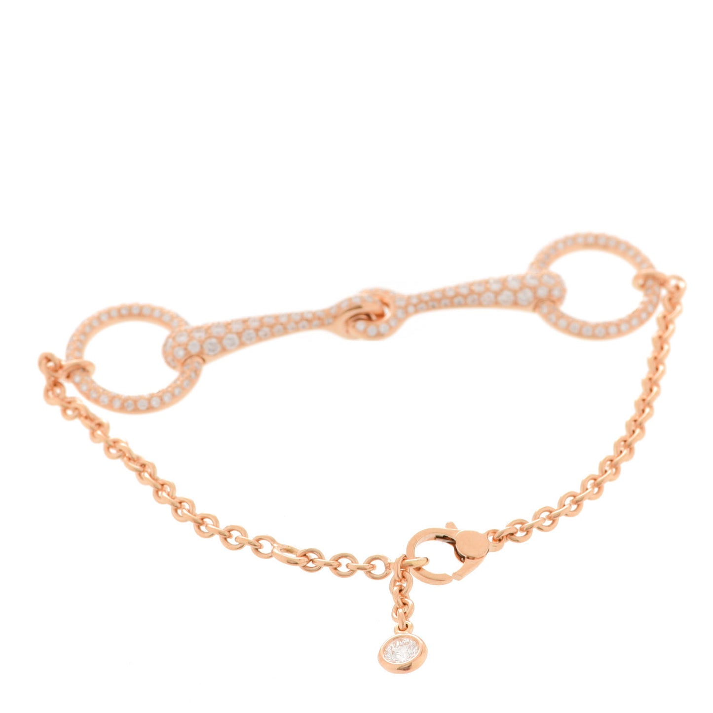 18K Rose Gold Diamond Filet d'Or TPM Bracelet SH