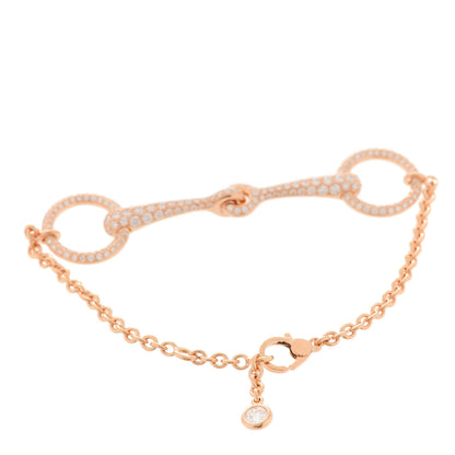 Hermes 18K Rose Gold Diamond Filet d'Or TPM Bracelet SH 3 of 6