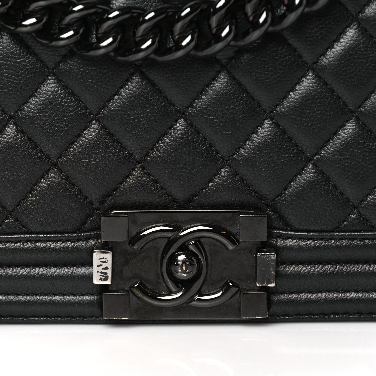 Chanel Caviar Quilted New Medium Boy Flap So Black 11 of 11