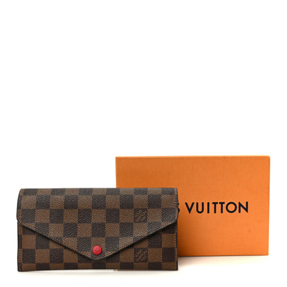 Louis Vuitton Damier Ebene Josephine Wallet Red 14 of 14