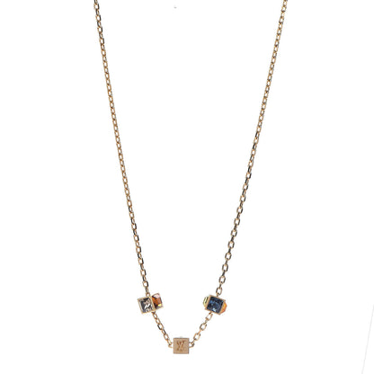 Louis Vuitton Swarovski Gamble Short Necklace Gold 1 of 6