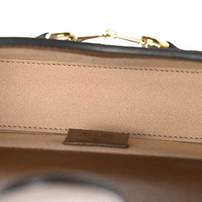 Gucci GG Supreme Monogram Mini Horsebit 1955 Shoulder Bag Beige Brown Sugar 5 of 15