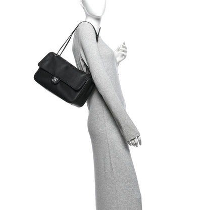 Chanel Grained Calfskin Small Souplissimo Maxi Flap Black 2 of 10