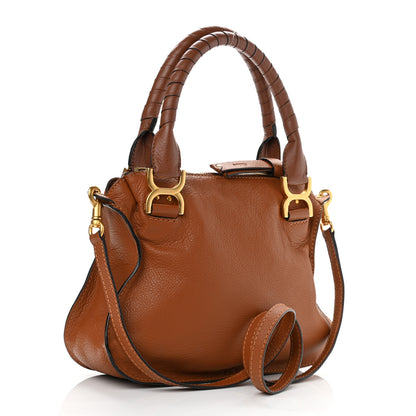 Chloe Calfskin Small Marcie Satchel Tan 3 of 13