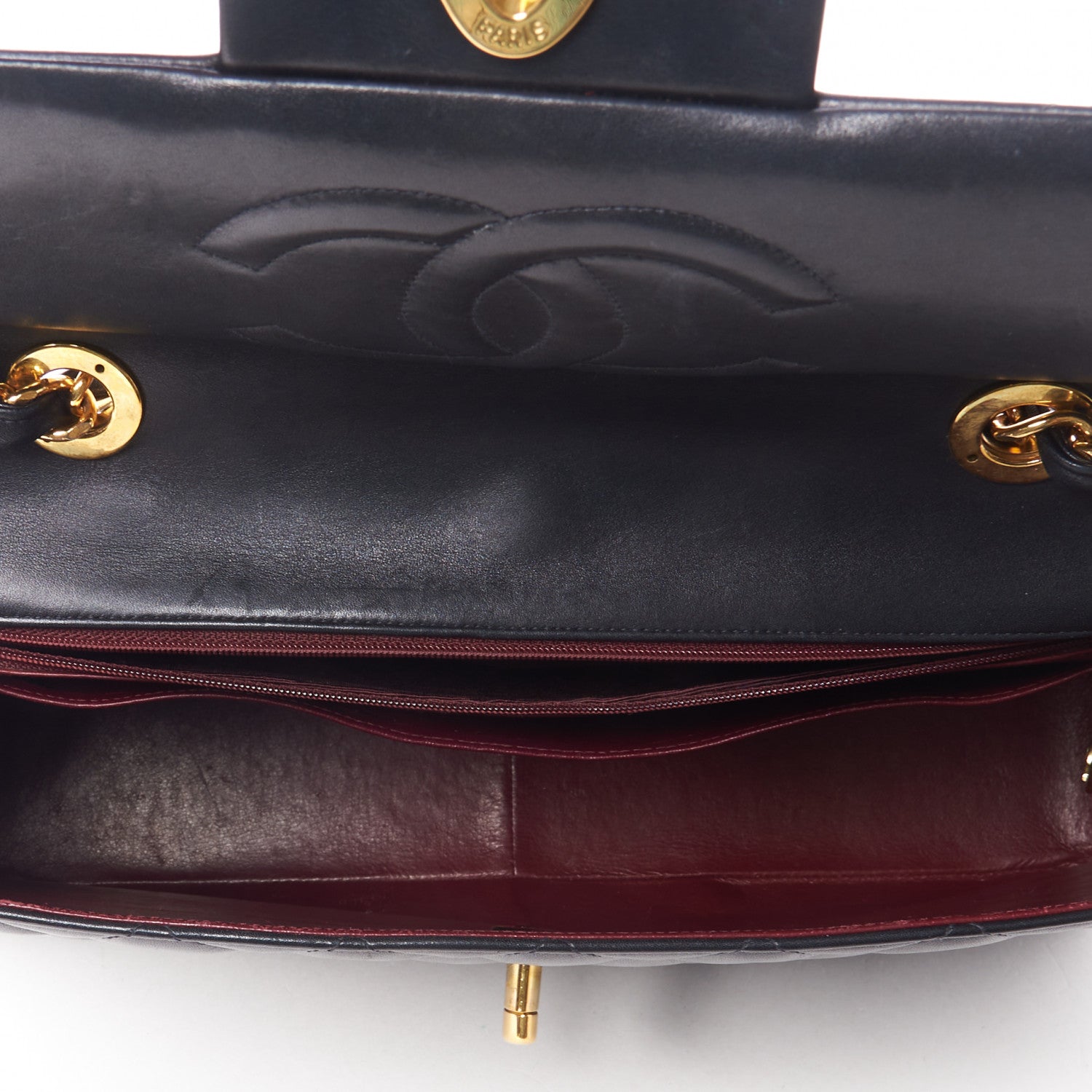 Chanel Lambskin Quilted XL Jumbo Single Flap Black 5 of 10