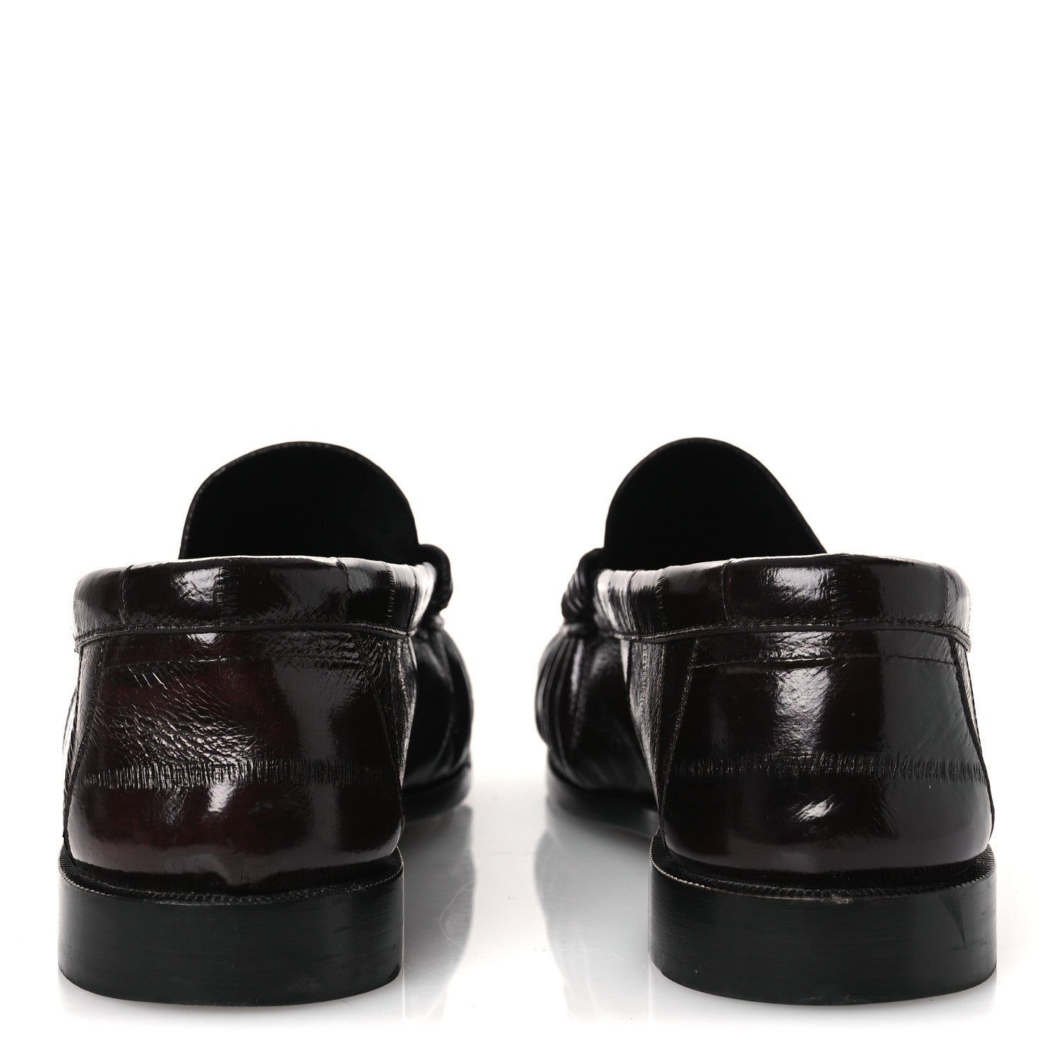 Saint Laurent Supple Eel Le 15 Loafer Penny Slippers 39 Burnt Brown 6 of 10