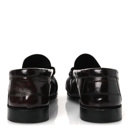 Saint Laurent Supple Eel Le 15 Loafer Penny Slippers 39 Burnt Brown 6 of 10