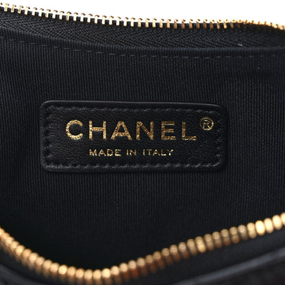 Chanel Lambskin Quilted Small Hobo Bag Black 6 of 9