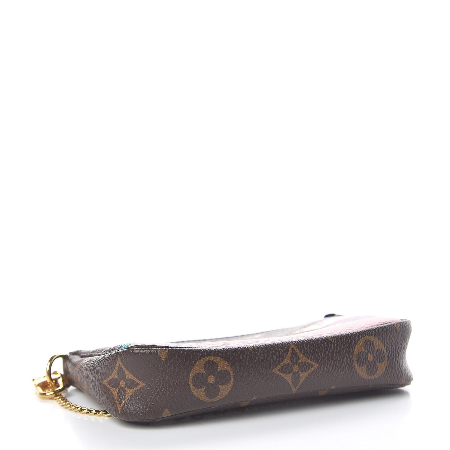 Monogram 2016 Christmas Animation Mini Pochette Accessories Rose Ballerine