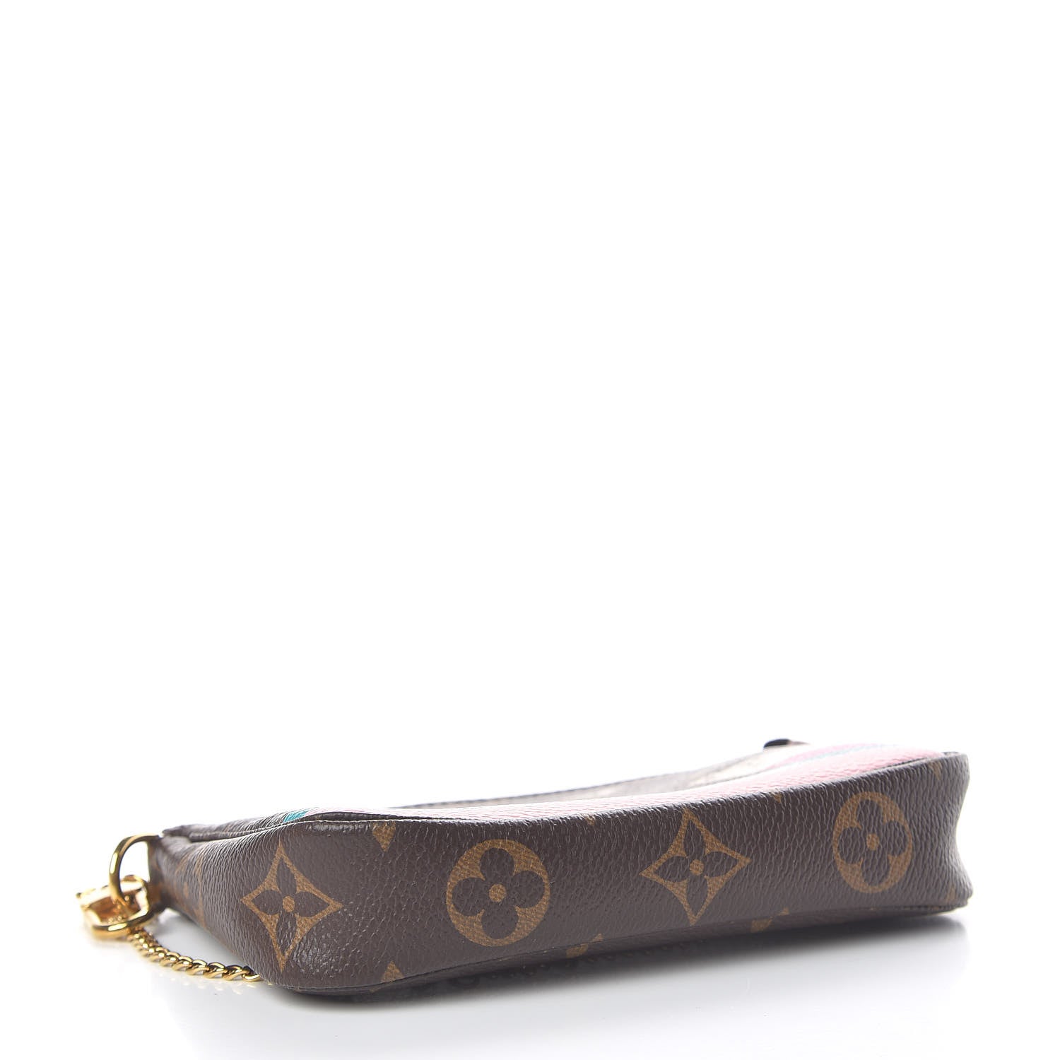 Louis Vuitton Monogram 2016 Christmas Animation Mini Pochette Accessories Rose Ballerine 4 of 9