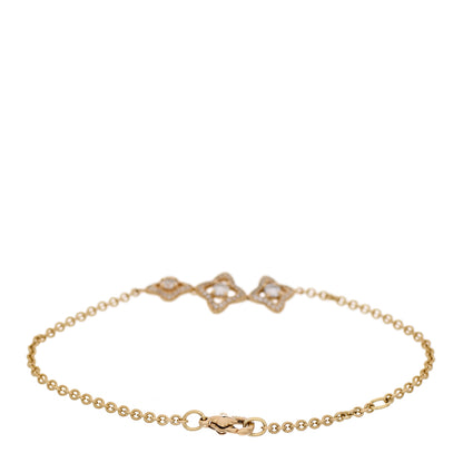David Yurman 18K Yellow Gold Diamond Venetian Quatrefoil Bracelet 2 of 3