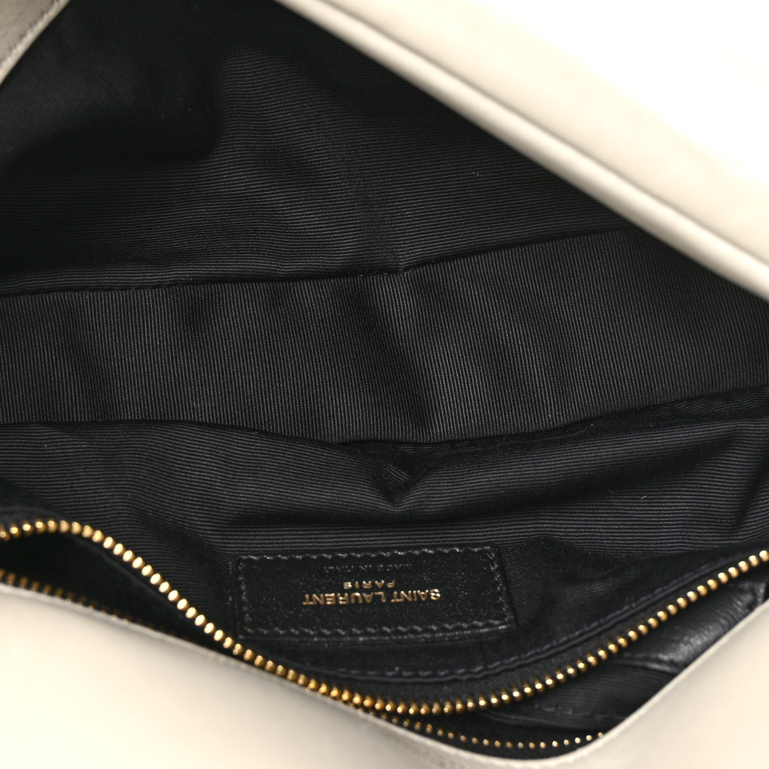 Saint Laurent Plunged Lambskin Calypso Blanc Vintage 5 of 10