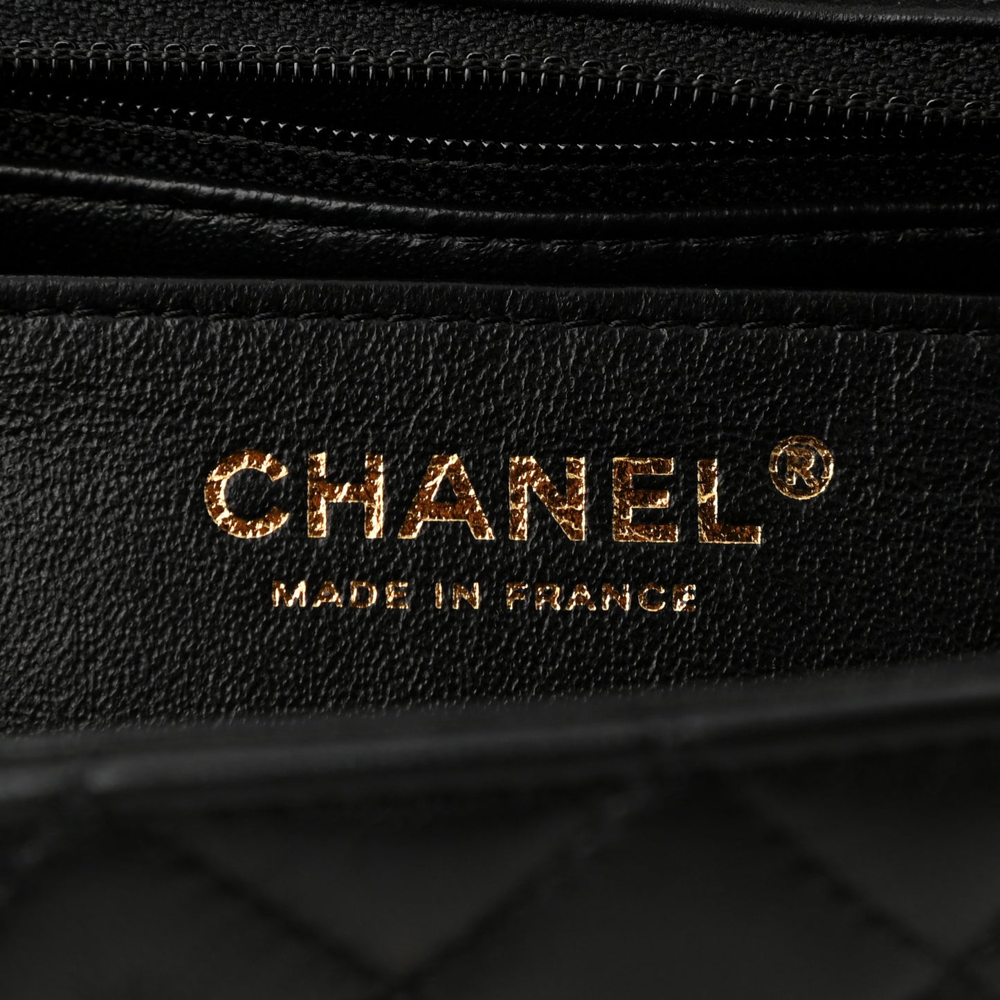 Lambskin Quilted Mini Rectangular Flap Black