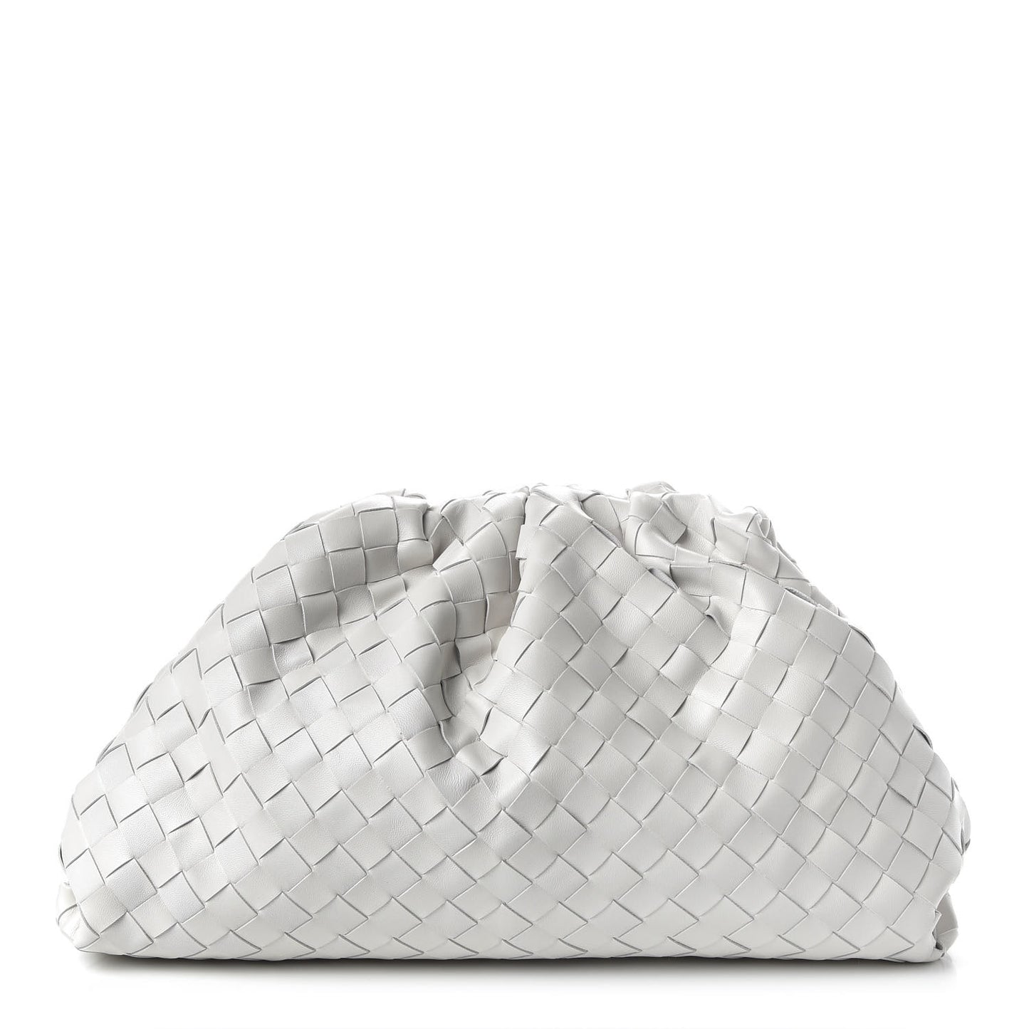 Nappa Maxi Intreccio The Pouch Oversized Clutch Plaster