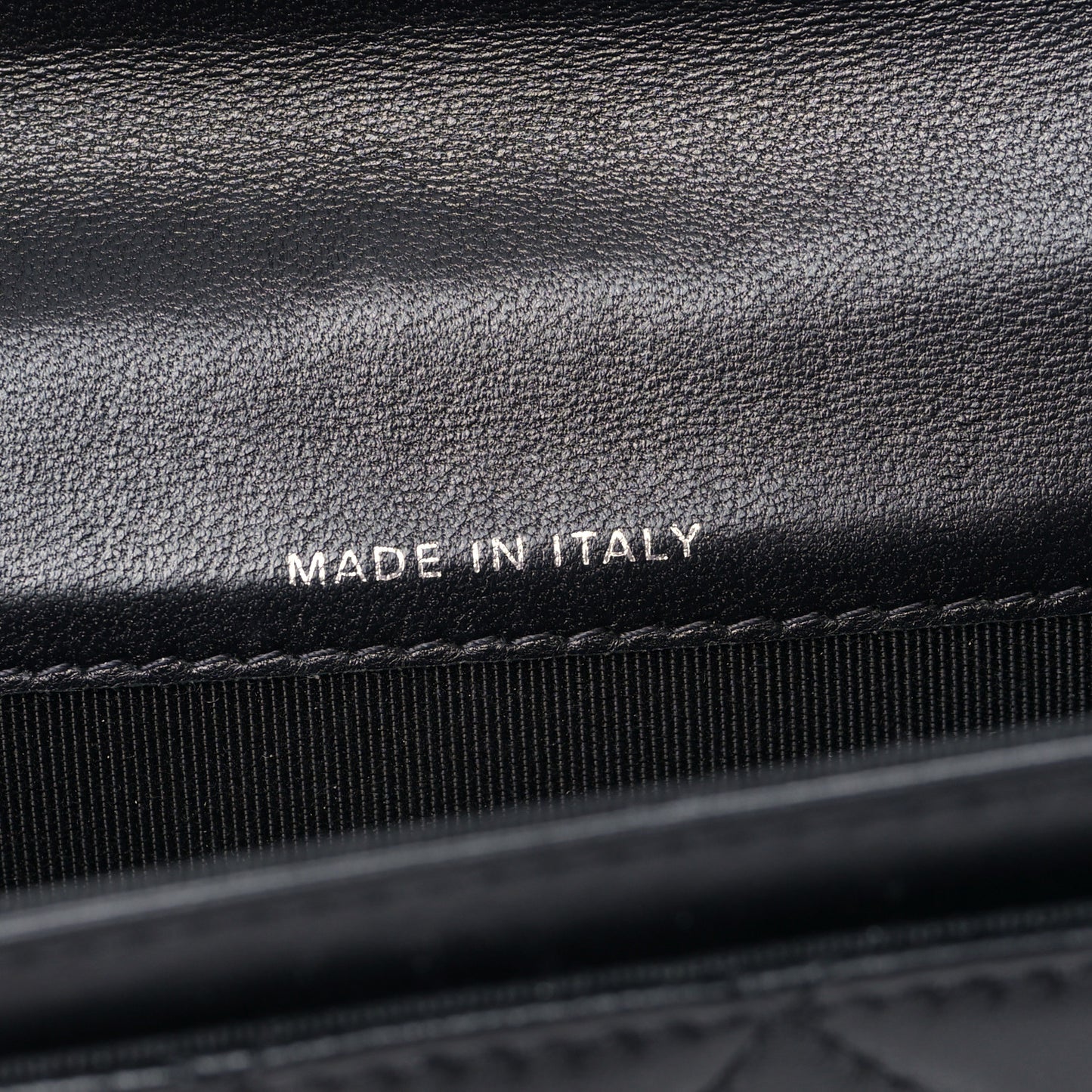 Lambskin Quilted Flap Card Holder Wallet So Black