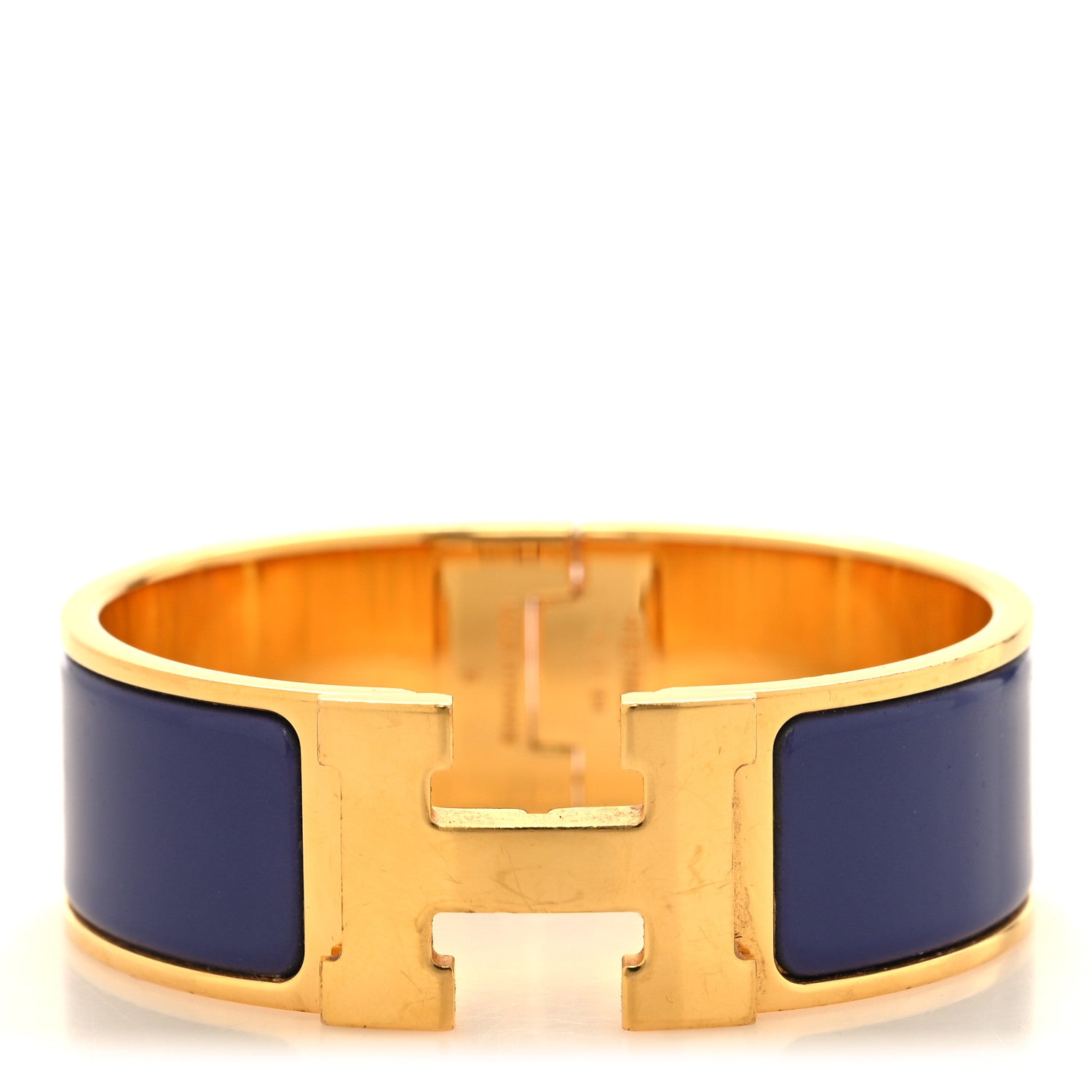Hermes Enamel Wide Clic Clac H Bracelet PM Violet 1 of 5