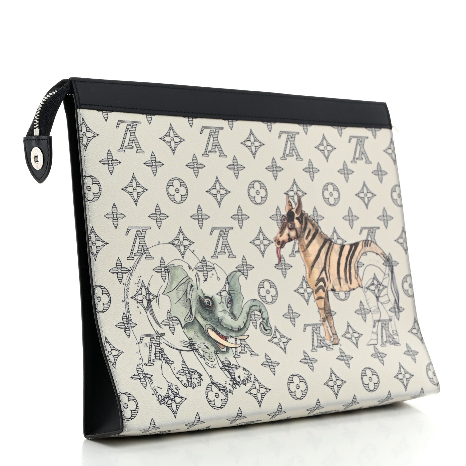 Louis Vuitton Savane Monogram Chapman Pochette Voyage GM Dune 3 of 7