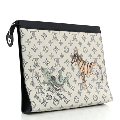 Louis Vuitton Savane Monogram Chapman Pochette Voyage GM Dune 3 of 7