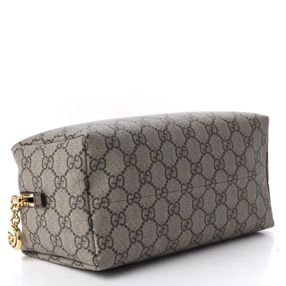 Gucci Soft GG Supreme Monogram Calfskin Large Ophidia Cosmetic Case Beige Ebony New Acero 4 of 7