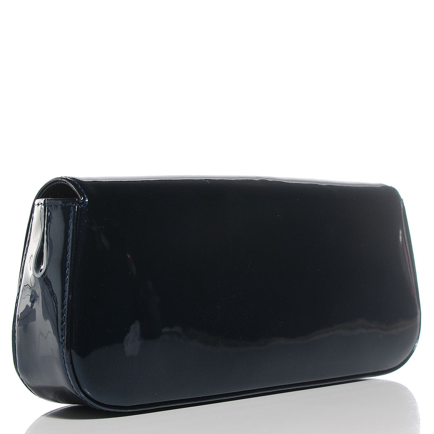 Patent Sobe Clutch Blue Nuit