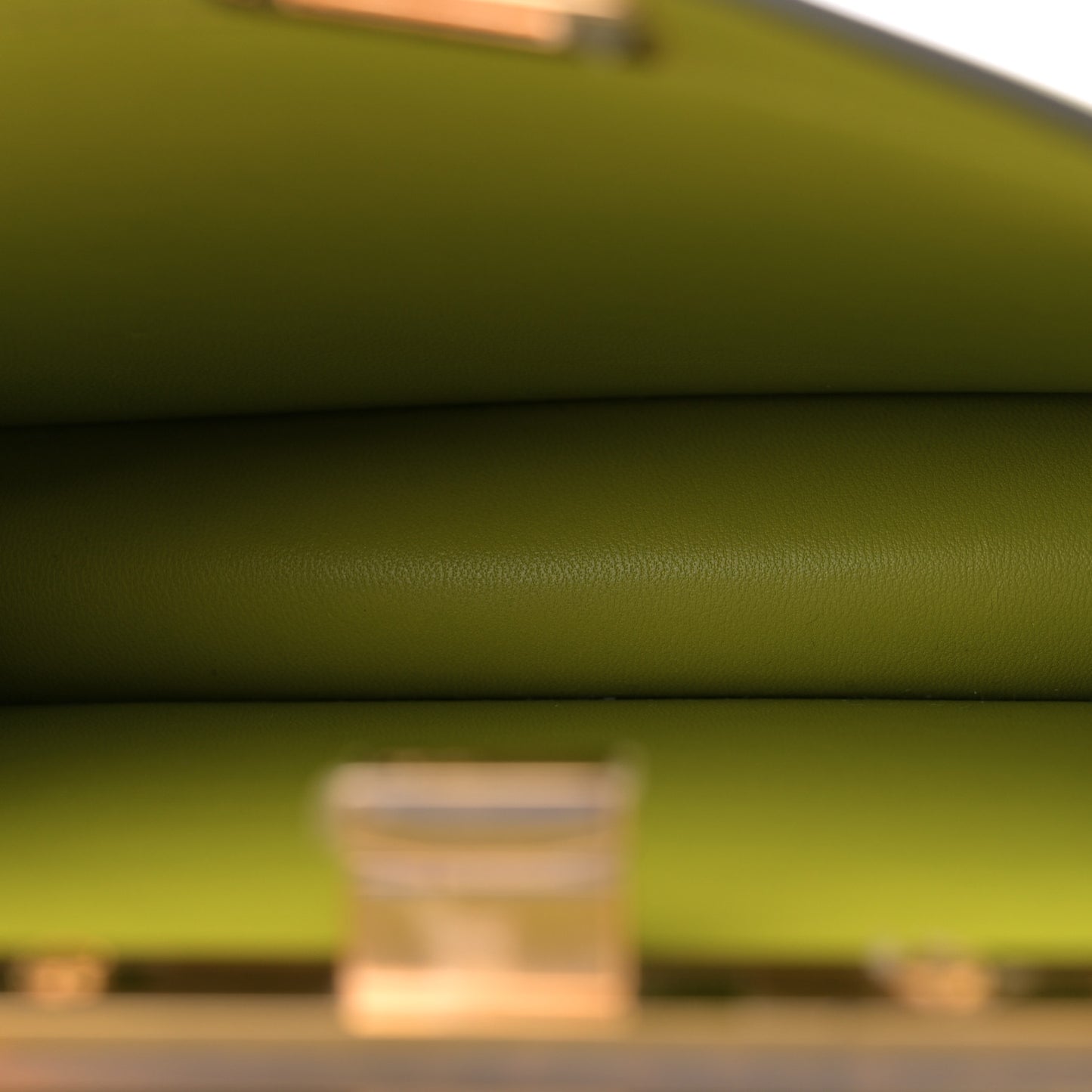 Shiny Nappa Petite Peekaboo I SEE U Satchel Wasabi