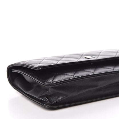 Chanel Lambskin Quilted Wallet On Chain WOC Black 9 of 13