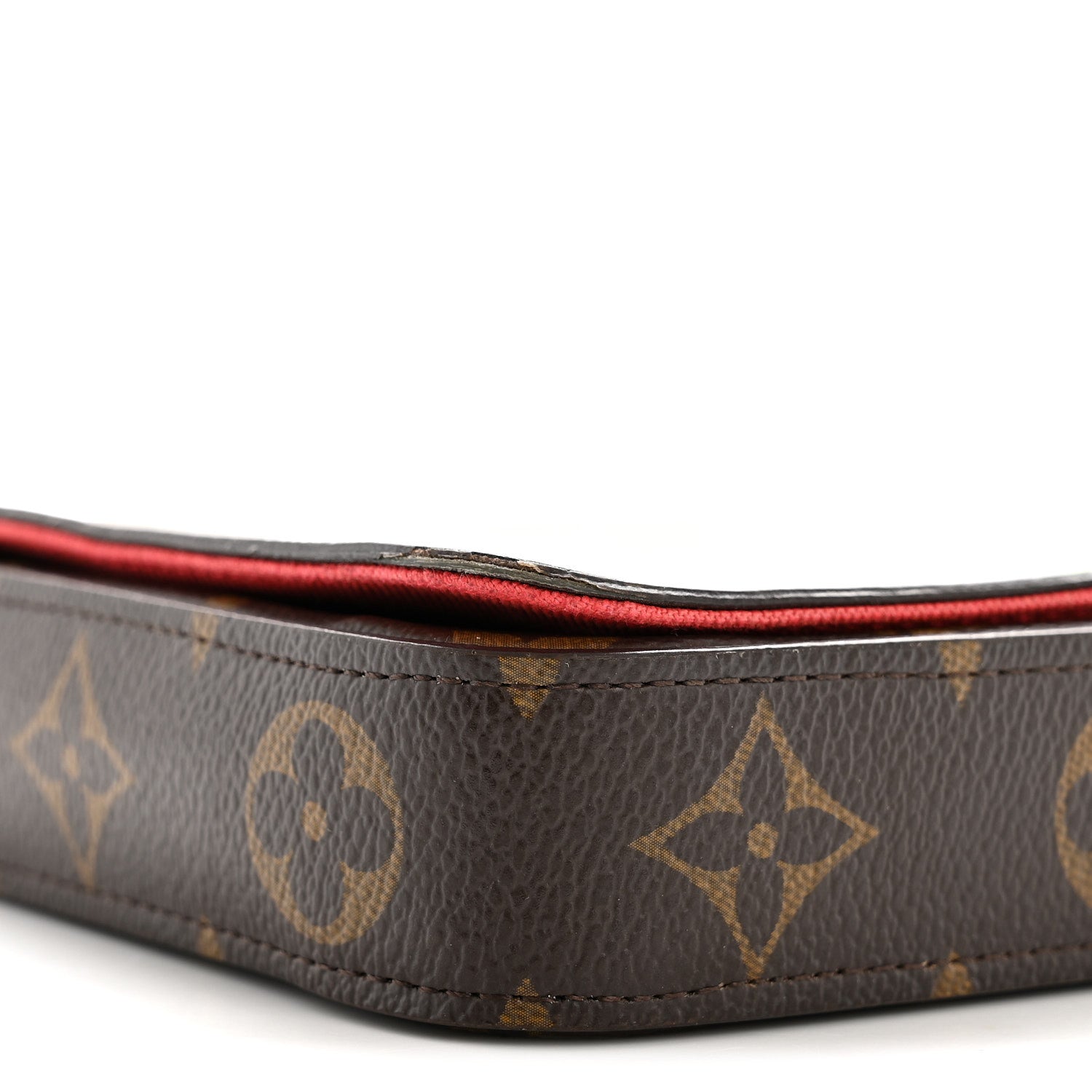 Louis Vuitton Monogram 2022 Christmas Animation China Chengdu Pochette Felicie Chain Wallet Red 8 of 10