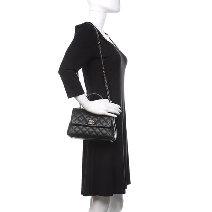 Chanel Caviar Quilted Mini Coco Handle Flap Black 4 of 28