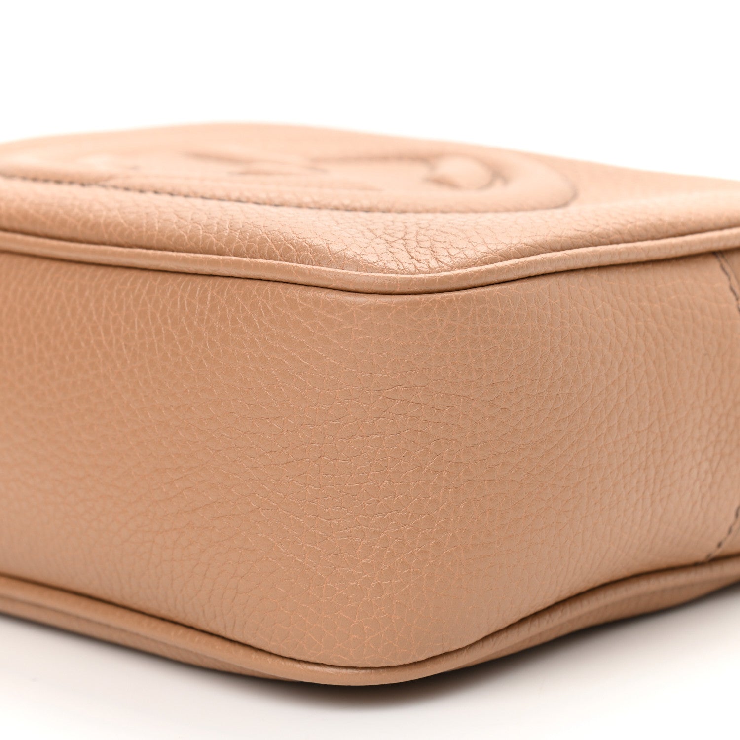 Gucci Pebbled Calfskin Small Soho Disco Bag Camelia 10 of 11