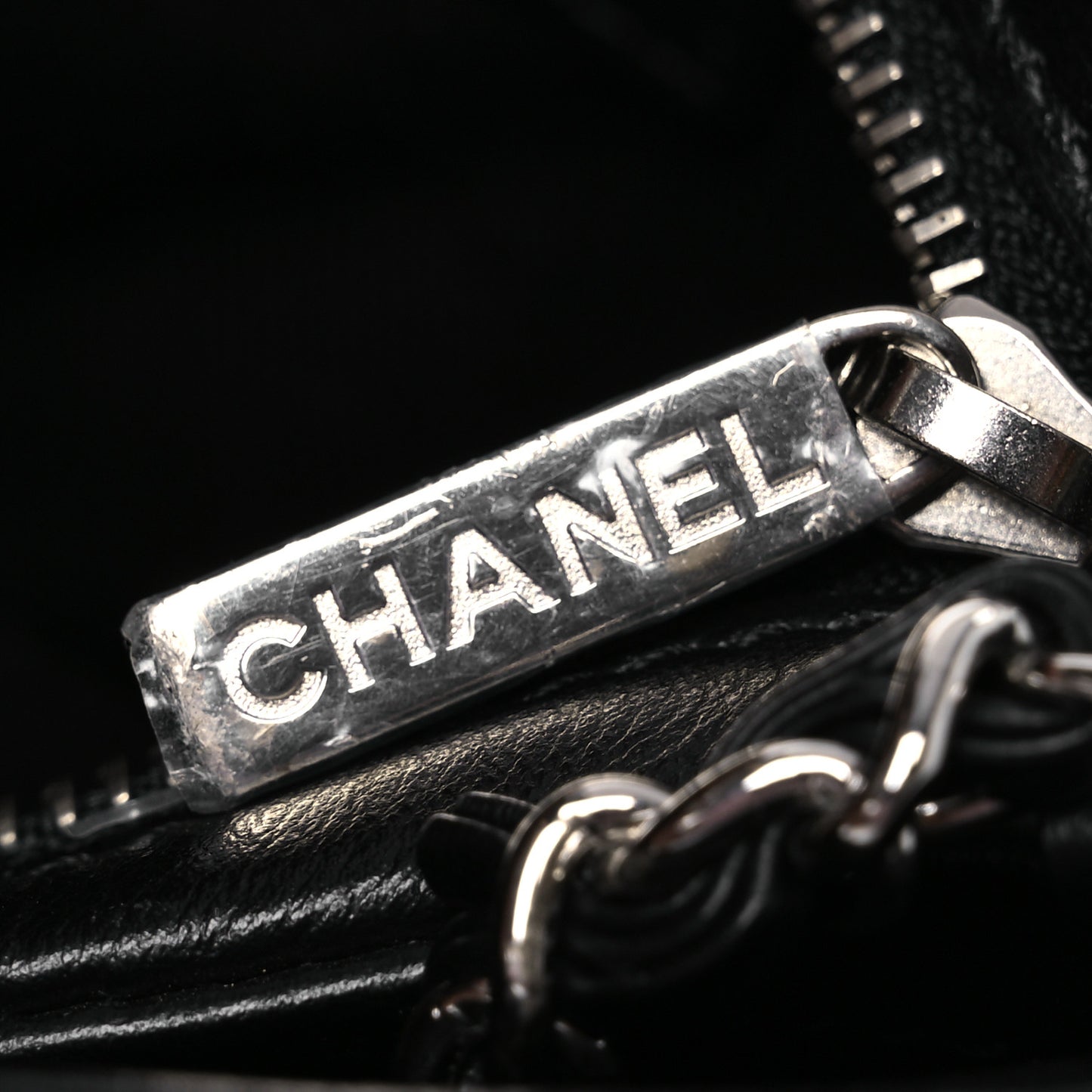Lambskin Quilted Crossbody Bag Black