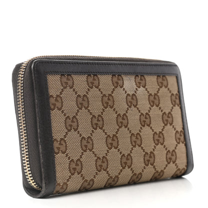 Gucci Monogram Margaux Calfskin Sukey Zip Around Wallet Beige Ebony Cocoa 3 of 6