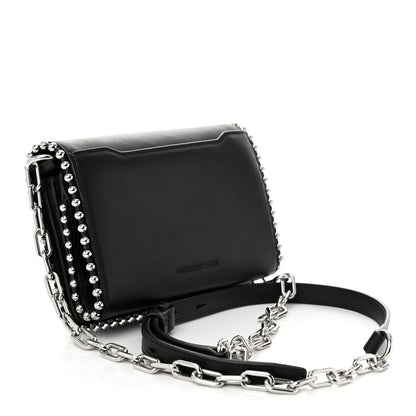 Alexander Wang Calfskin Studded Attica Biker Shoulder Bag Black 3 of 10