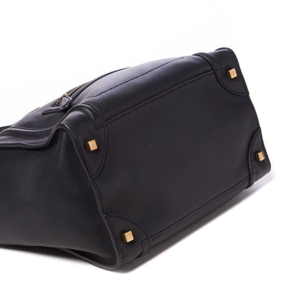 Celine Smooth Calfskin Mini Luggage Black 6 of 7