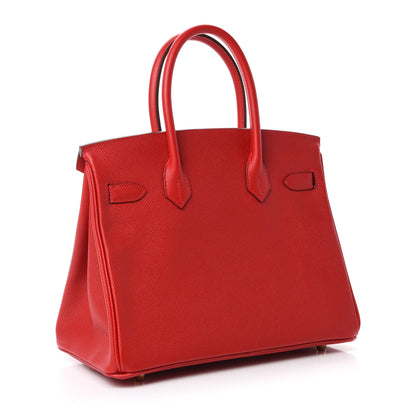 Hermes Epsom Birkin 30 Rouge Casaque 3 of 11