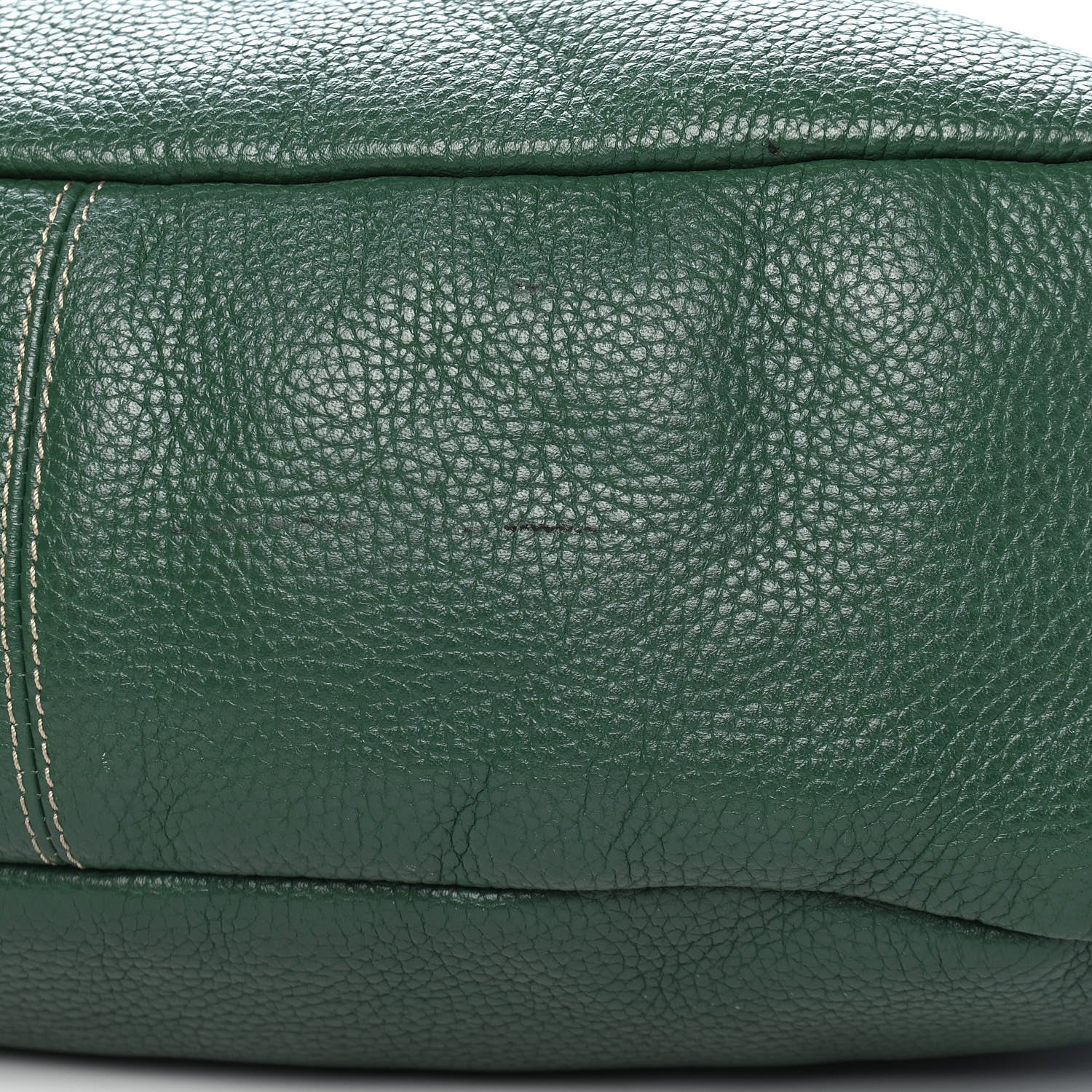 MCM Grained Calfskin Hobo Green 10 of 10