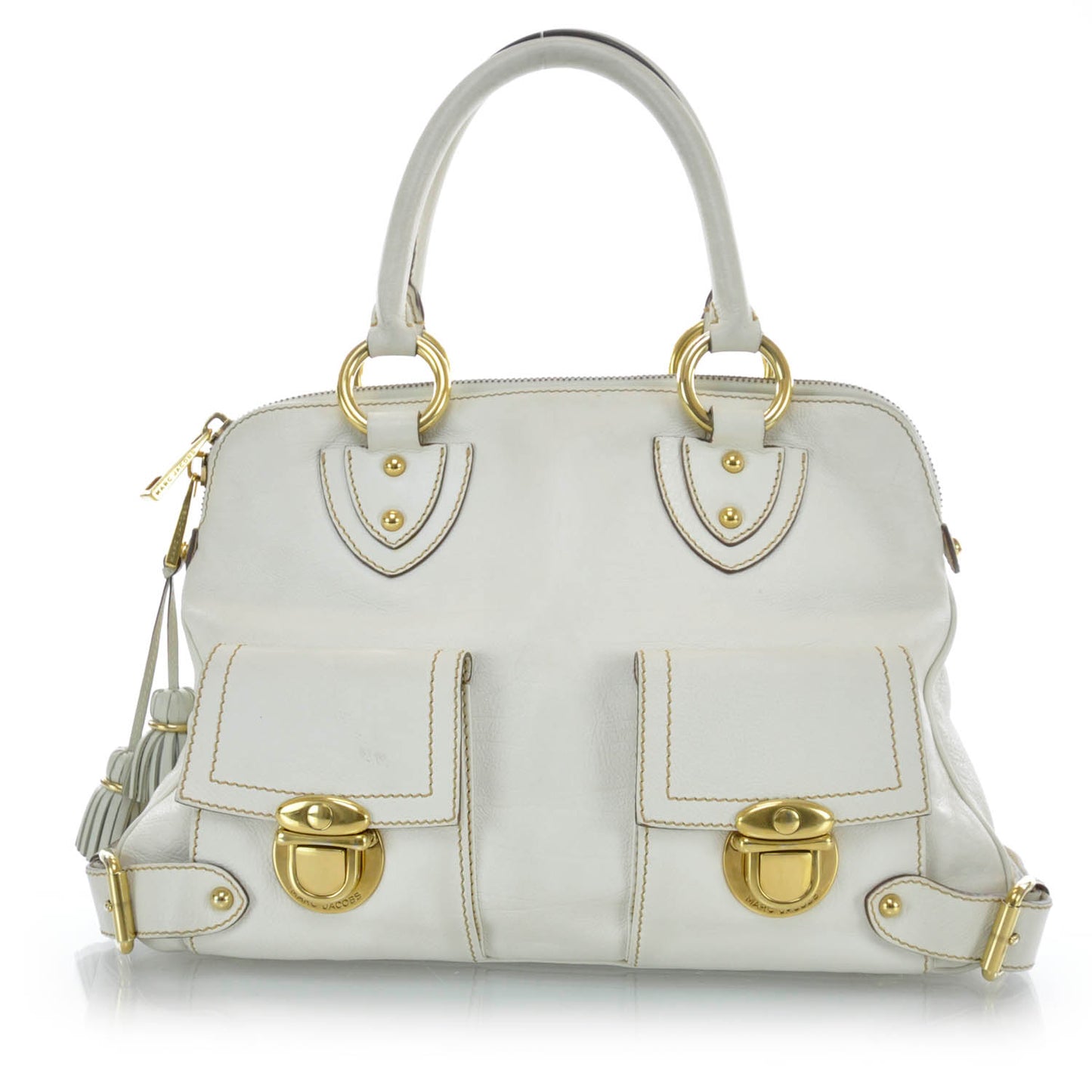 Leather Satchel Ivory