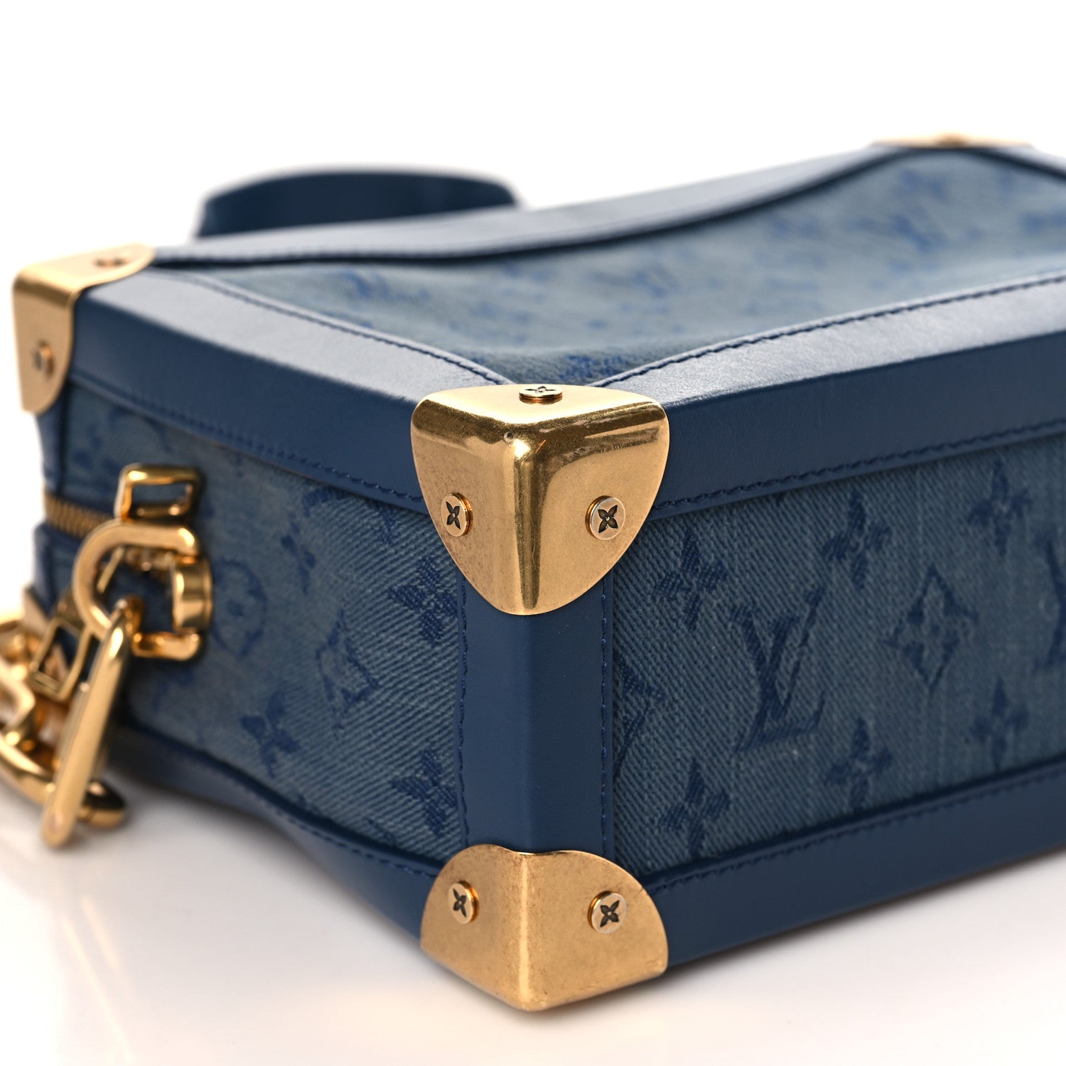 Louis Vuitton Denim Monogram Soft Trunk Navy 7 of 8