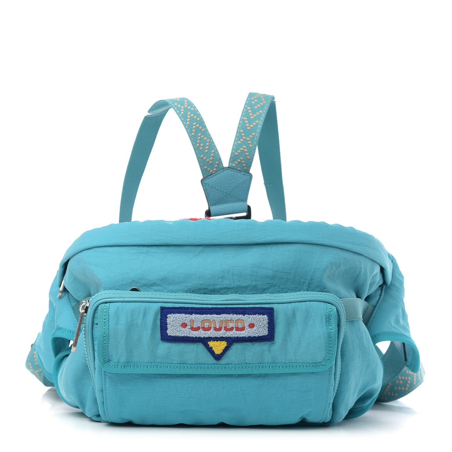 Nylon 80s Logo Patch Belt Bag Lago