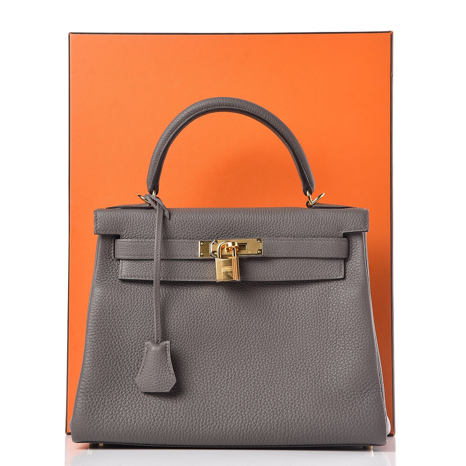 Hermes Togo Kelly Retourne 28 Etain 38 of 38