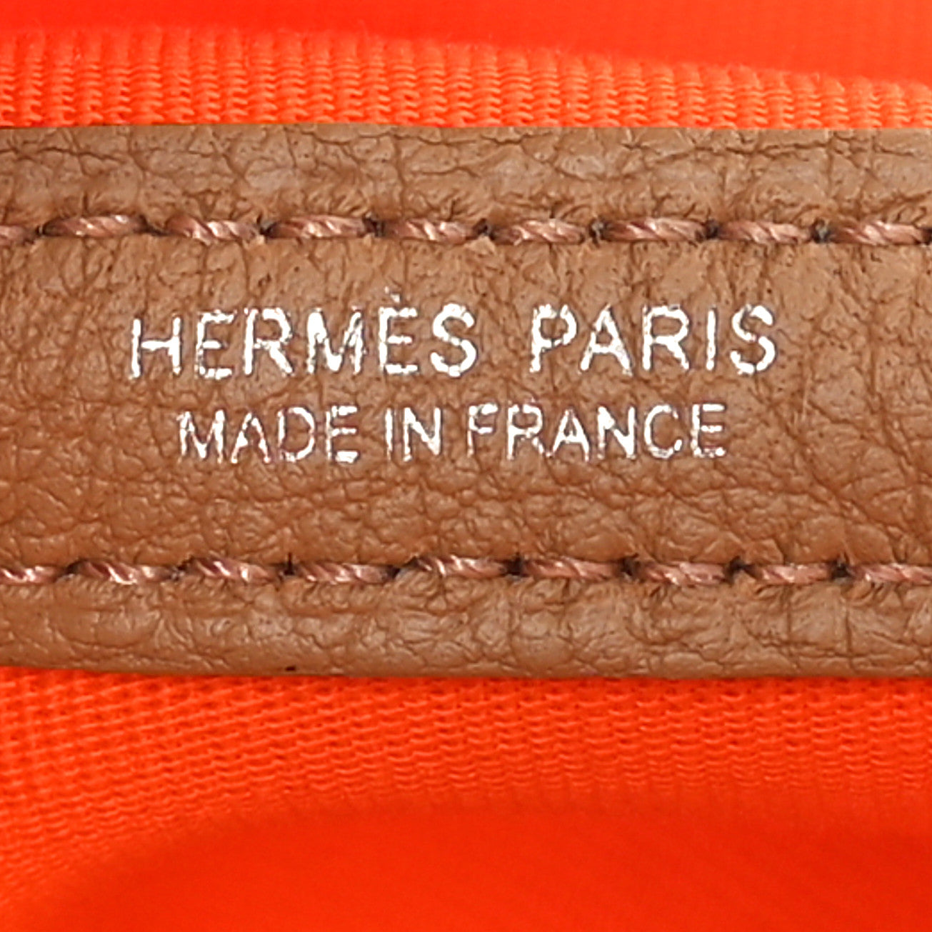 Hermes Toile Militaire Vache Country Garden Party 36 MM Orange Chai 6 of 10
