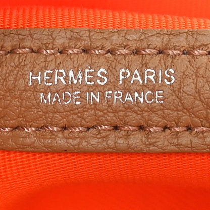 Hermes Toile Militaire Vache Country Garden Party 36 MM Orange Chai 6 of 10
