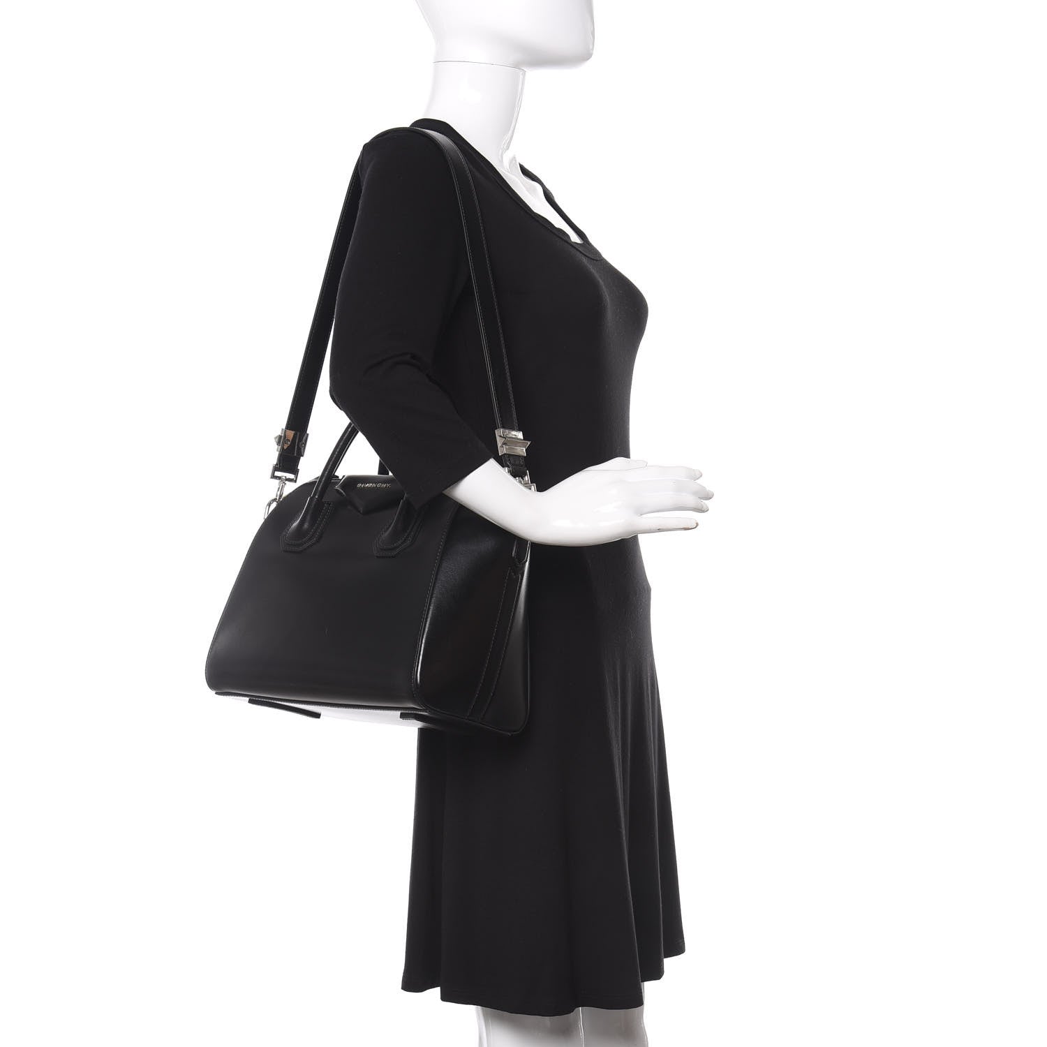 Givenchy Shiny Lord Calfskin Small Antigona Black 2 of 10