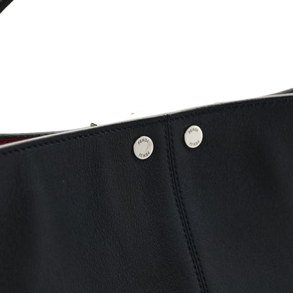 Fendi Vitello Seta Century Large Peekaboo X-Lite Black Notte Flamingo 14 of 16