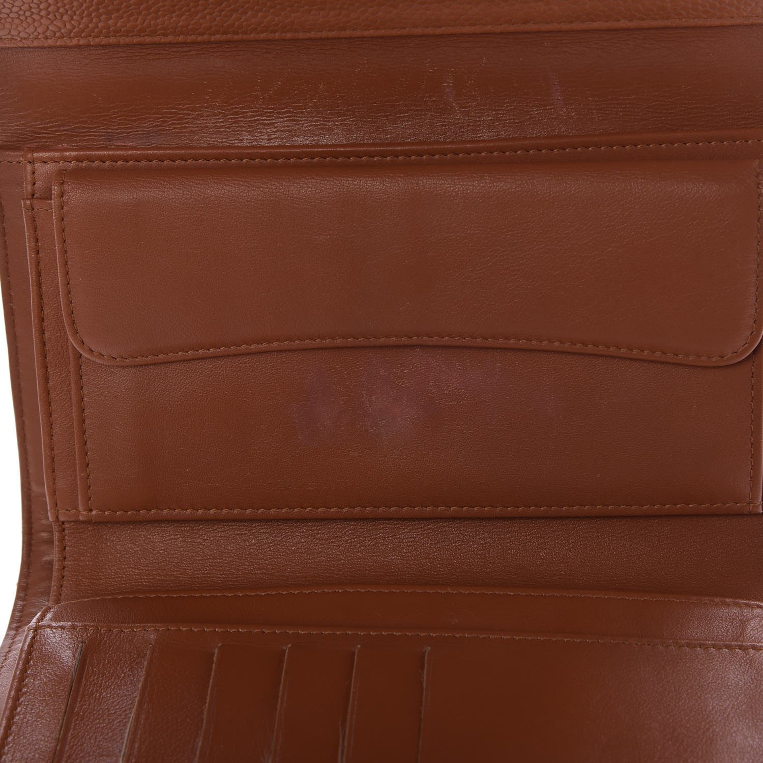 Chanel Caviar Quilted Large Flap Wallet Brown 7 of 10
