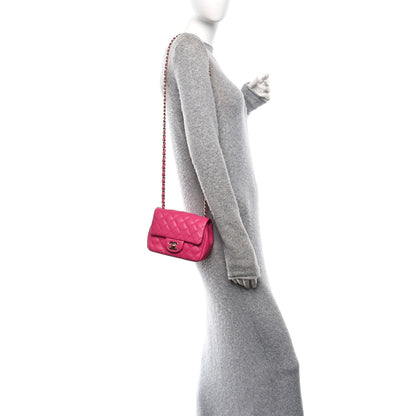 Chanel Lambskin Quilted Mini Square Flap Pink 2 of 15